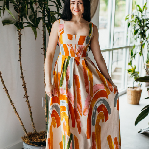 Bel Kazan Janie Sleeveless Maxi Dress - Arches Creme
