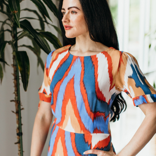 Summer Prints 2021: Bel Kazan Luna Short Sleeve Maxi Dress